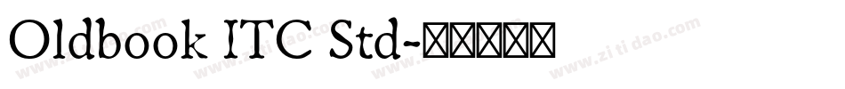 Oldbook ITC Std字体转换